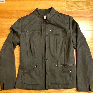 Coldwater Creek Military-Style Jacket – Size 4 - Deep Grey